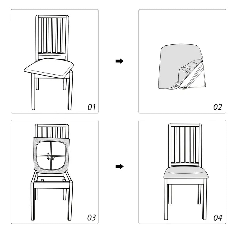 Fundas Para El Asiento Ajustables (Se coloca directo al cojín)