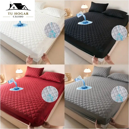 Cubre Colchón Impermeable Anti manchas